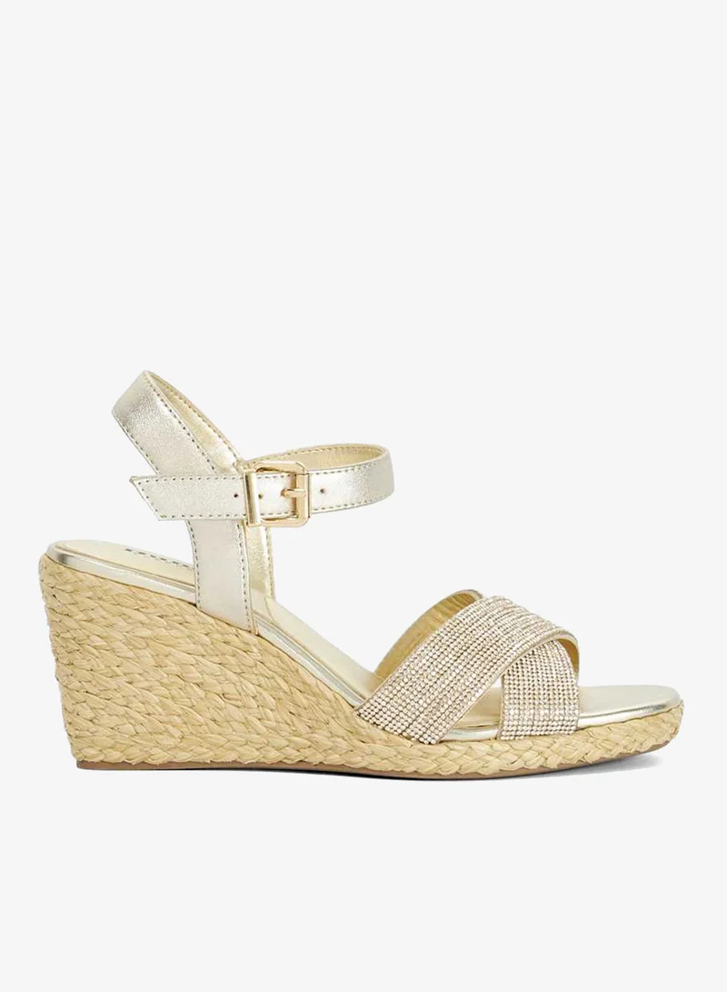 Dune London Ankle Strap Wedge Sandals